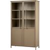 Vitrine Exhibit Khaki B: 99 Cm - Khaki, Design, Glas/Metall (99/170/44cm) - Livetastic