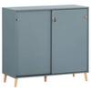 Aktenschrank Serie 500 Blau B: 100,1 cm - Blau, MODERN, Holzwerkstoff (100,1/92,6/41cm) - MID.YOU