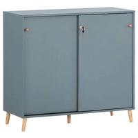 Aktenschrank Serie 500 Blau B: 100,1 cm - Blau, MODERN, Holzwerkstoff (100,1/92,6/41cm) - MID.YOU