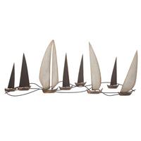 Wanddeko Regata Multicolor B: 51 cm - Multicolor, Basics, Metall (51/119/3cm)