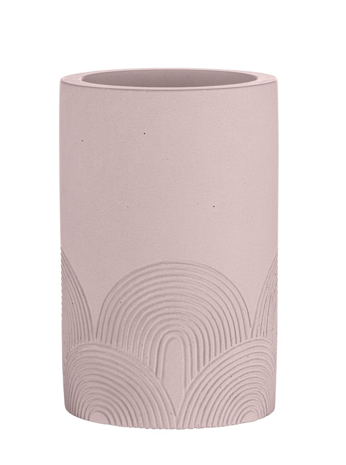 Zahnputzbecher 26133100 - Grau, MODERN, Stein (7/10,5/7cm) - Wenko