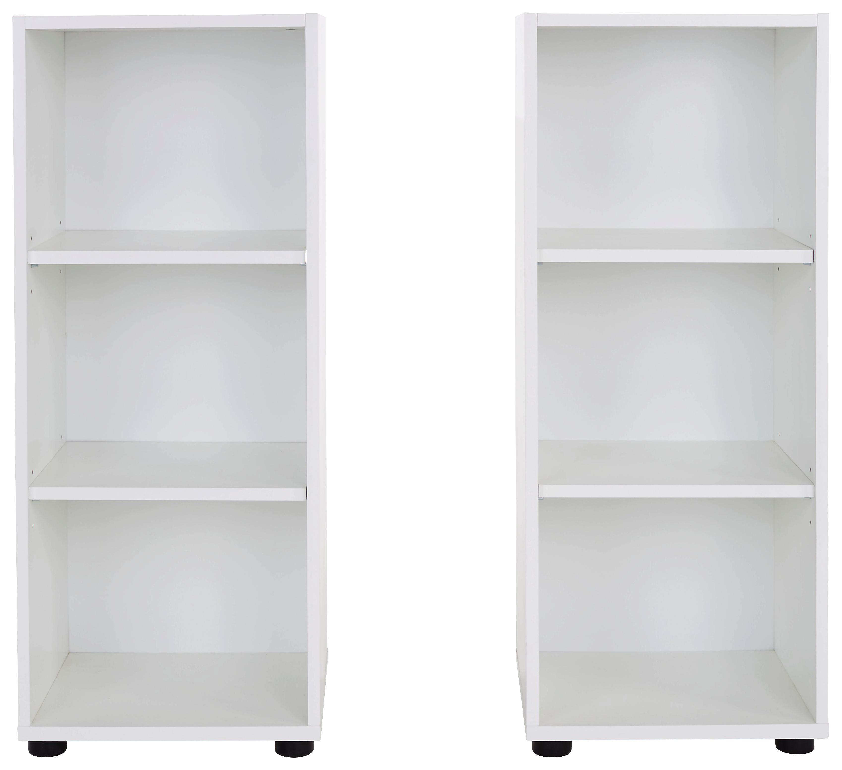 Weißes Unterstellregal im 2er Set regal 78cm breit