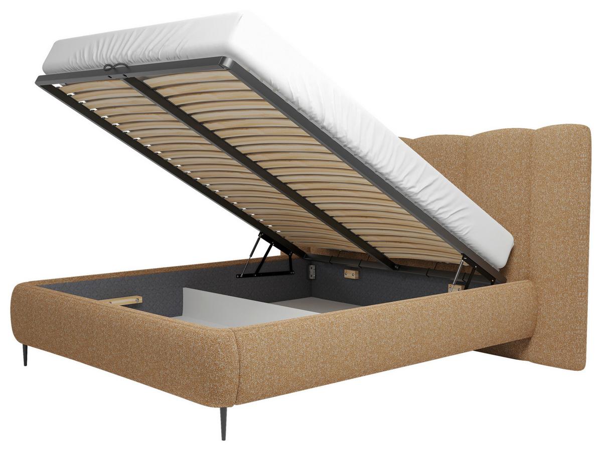 Polsterbett Nook 140x200 cm Terracotta - Terracotta, MODERN, Holz/Holzwerkstoff (140/200cm) - MID.YOU