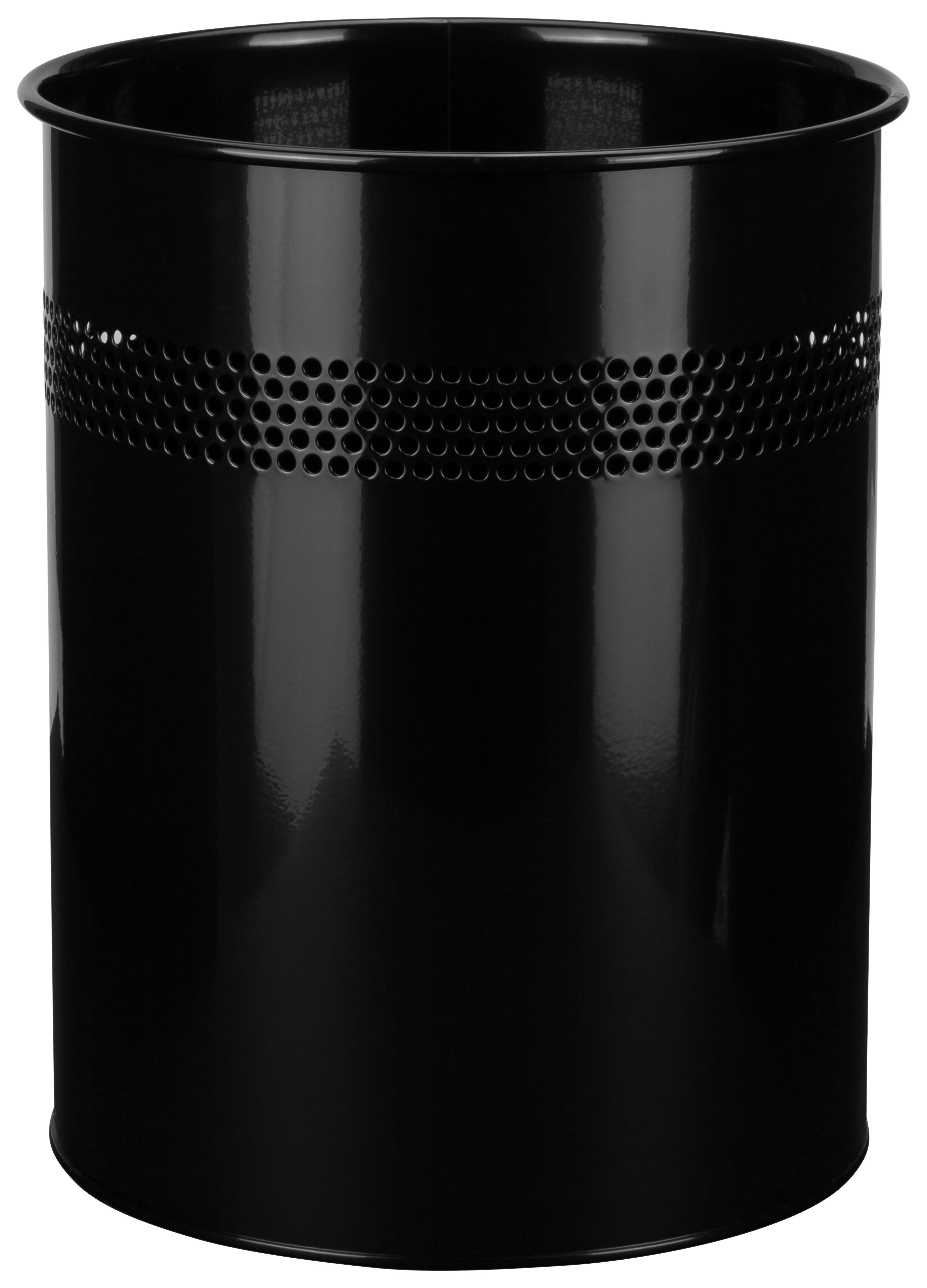Abfallsammler Clean Iii Schwarz - Schwarz, MODERN, Metall (26/32/26cm) - MID.YOU