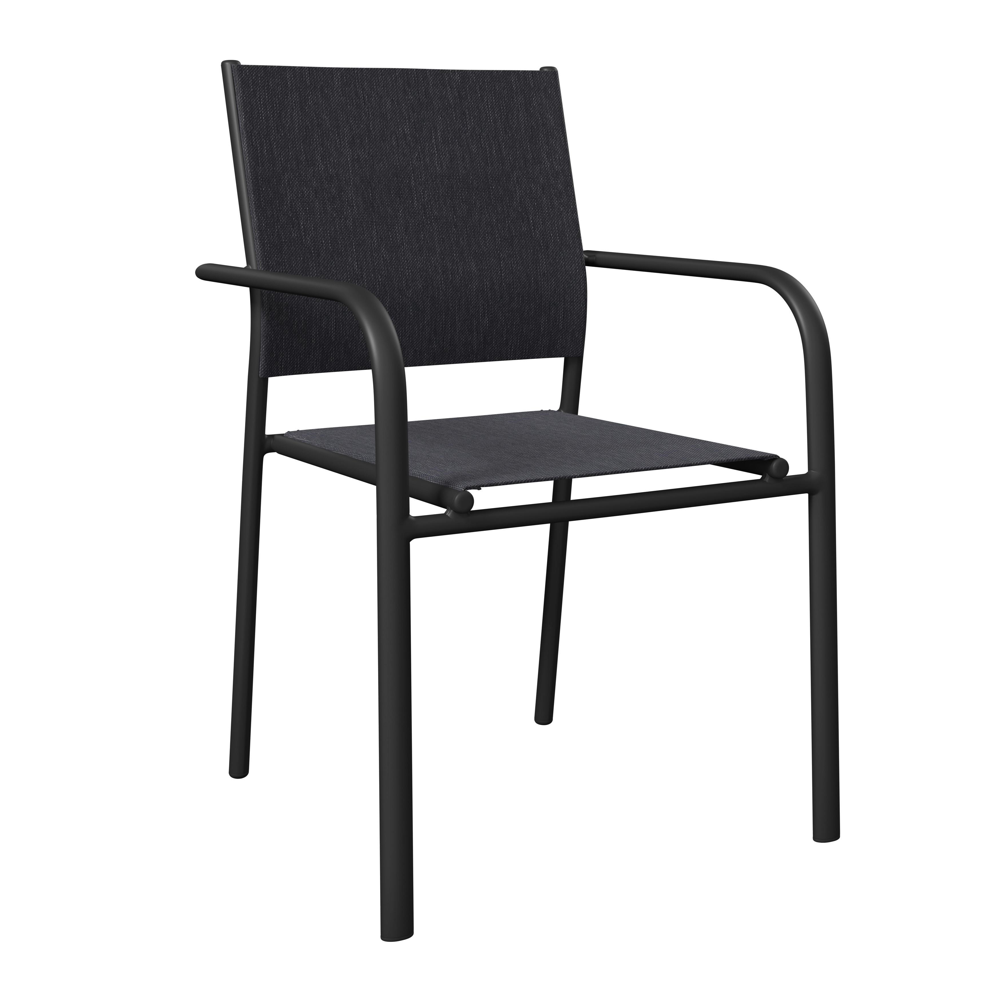 GARTENSESSEL LINA *PH* - Dunkelgrau, Trend, Textil/Metall (56/86/54cm) - Beldano
