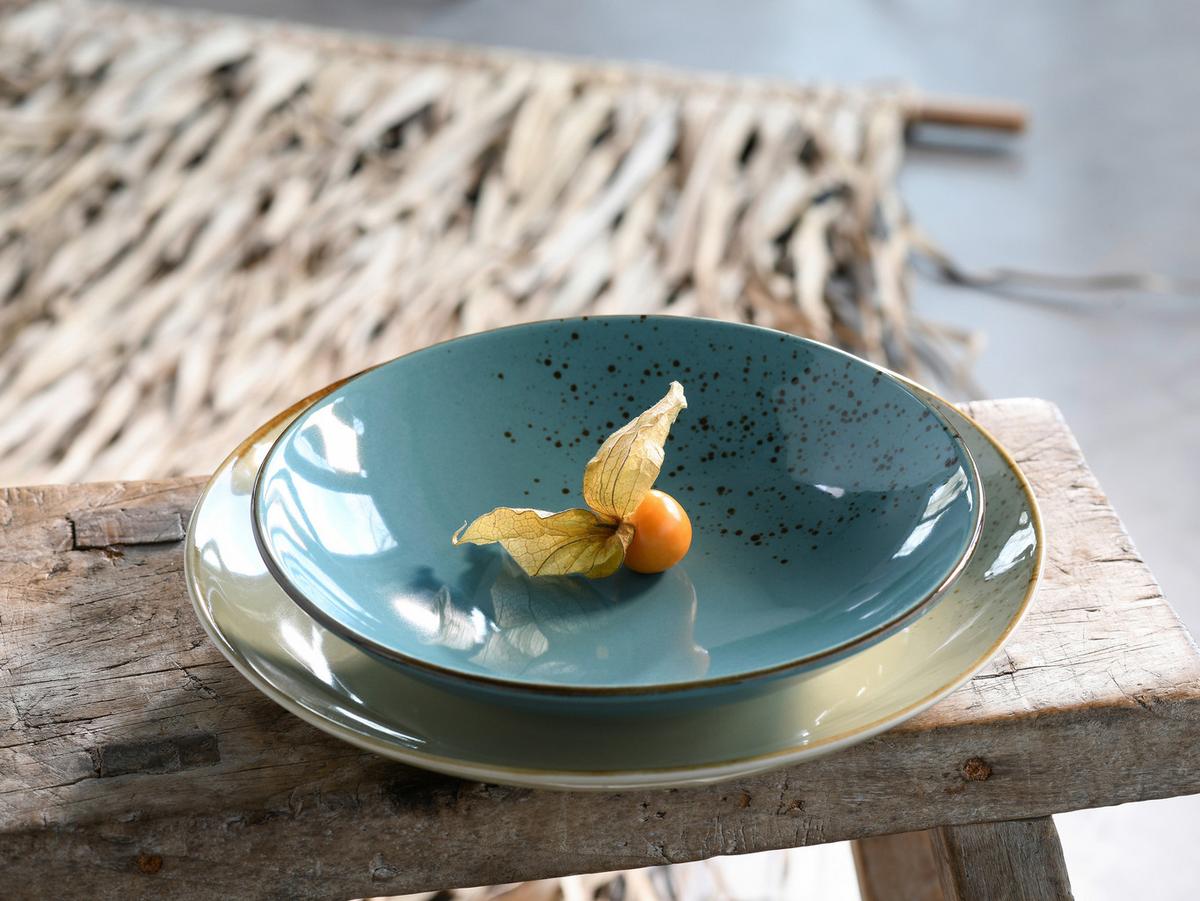 SUPPENTELLERSET 22041 NATURE COLLECTION - Türkis, Trend, Keramik (22cm) - Creatable