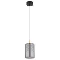 LED-Hängeleuchte 15740 - Messingfarben/Schwarz, Design, Glas/Metall (18/150cm) - Globo