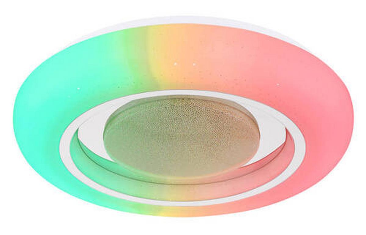 STROPNÍ SVÍTIDLO 41369-18 - bílá/opál, Trend, kov/plast (39/8cm) - Globo