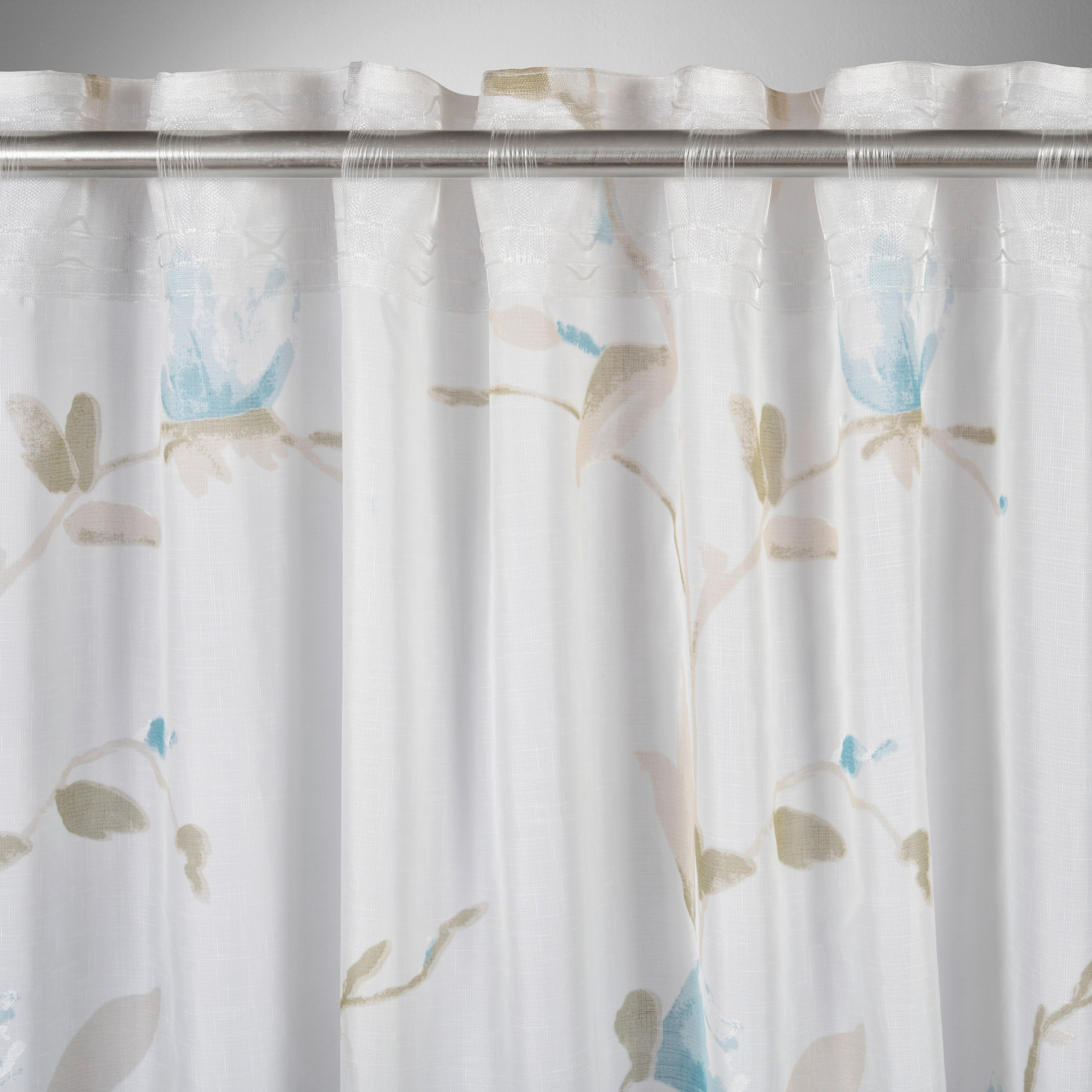 HOTOVÝ ZÁVĚS MAGNOLIA - modrá, textil (135/245cm) - Mömax