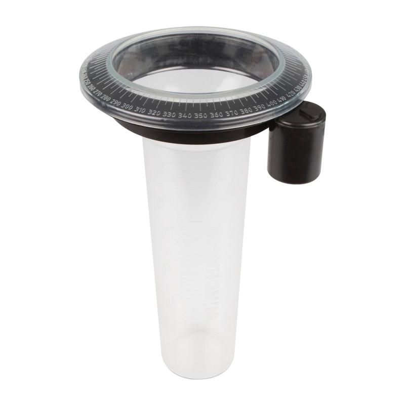 Regenmesser Memory L: 24 Cm - Transparent/Schwarz, Basics, Kunststoff (24cm)