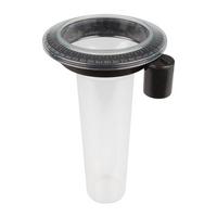 Regenmesser Memory L: 24 Cm - Transparent/Schwarz, Basics, Kunststoff (24cm)