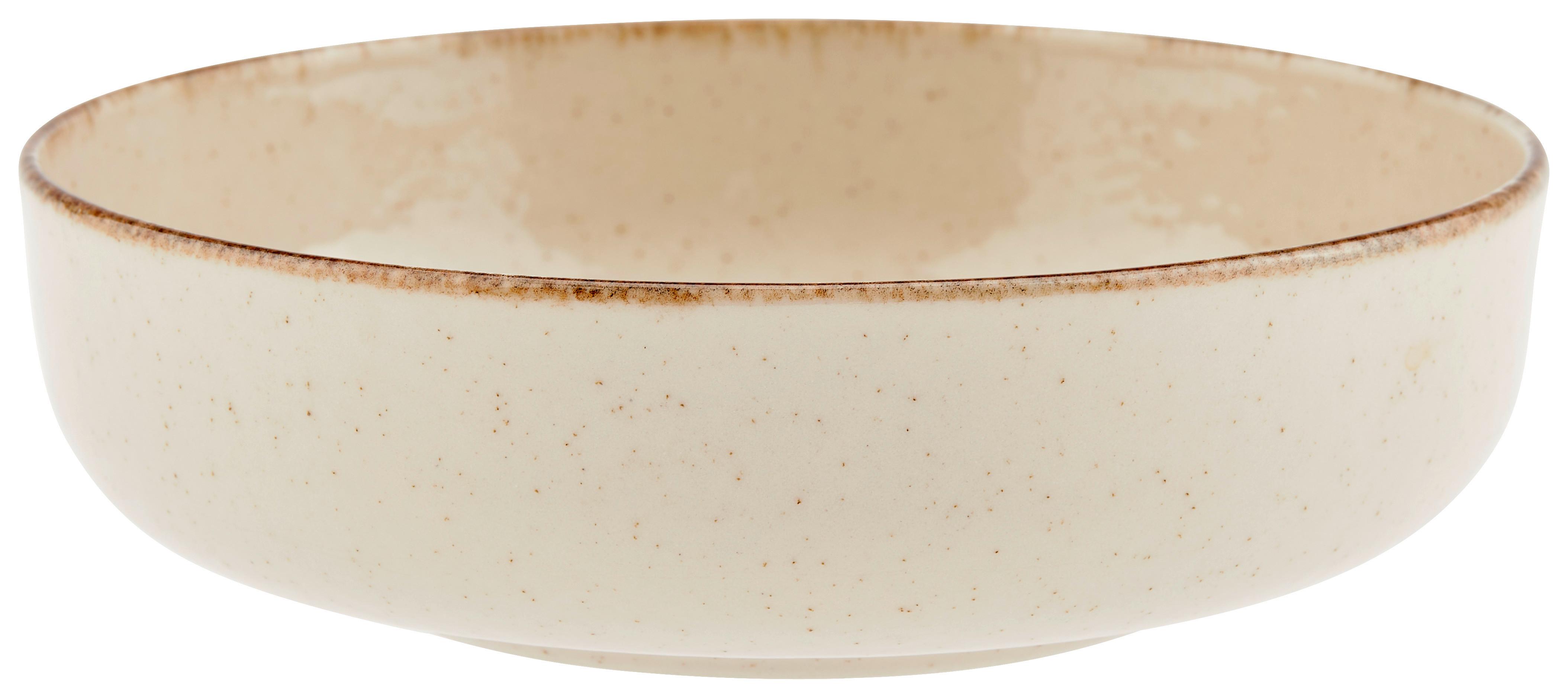 Müslischale Porzellan beige Sonora DxH: ca. 15x4,7 cm - Beige, MODERN, Keramik (15/4,7cm) - James Wood