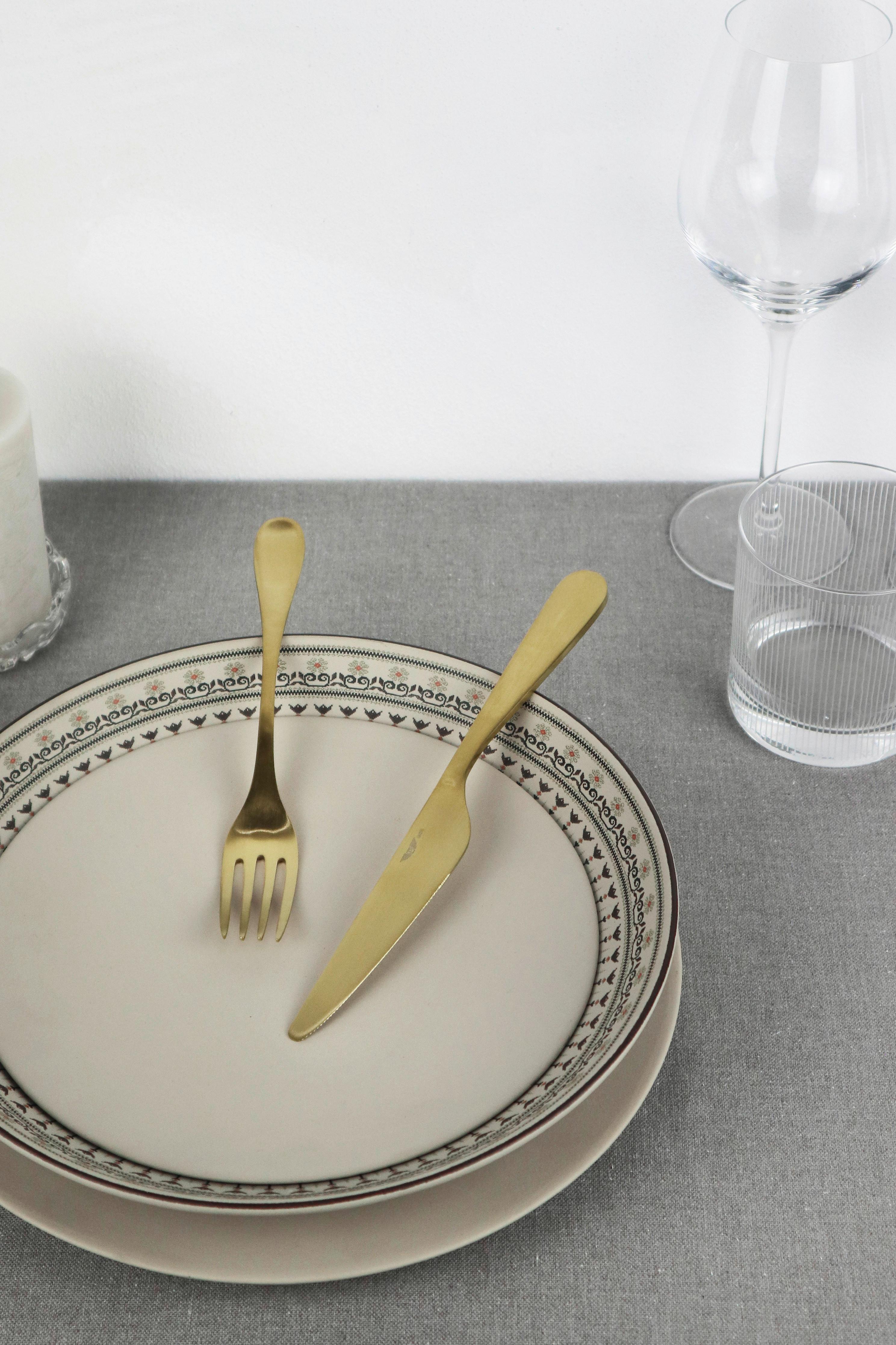 Besteckset Drop Sun Goldfarben - Goldfarben, Basics, Metall (51/27/31cm) - Pintinox