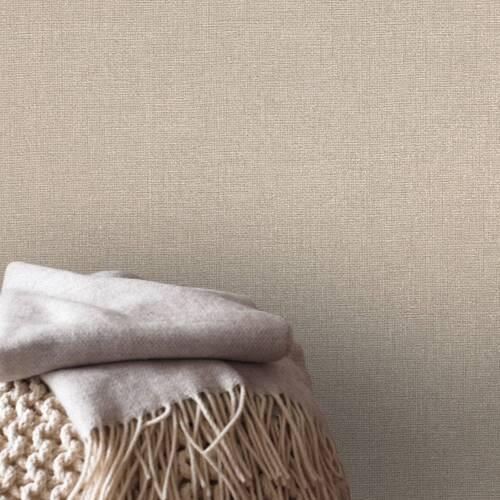 Vliestapete Beige, 52x1000 cm - Beige, Basics, Papier/Kunststoff (52/1000cm)
