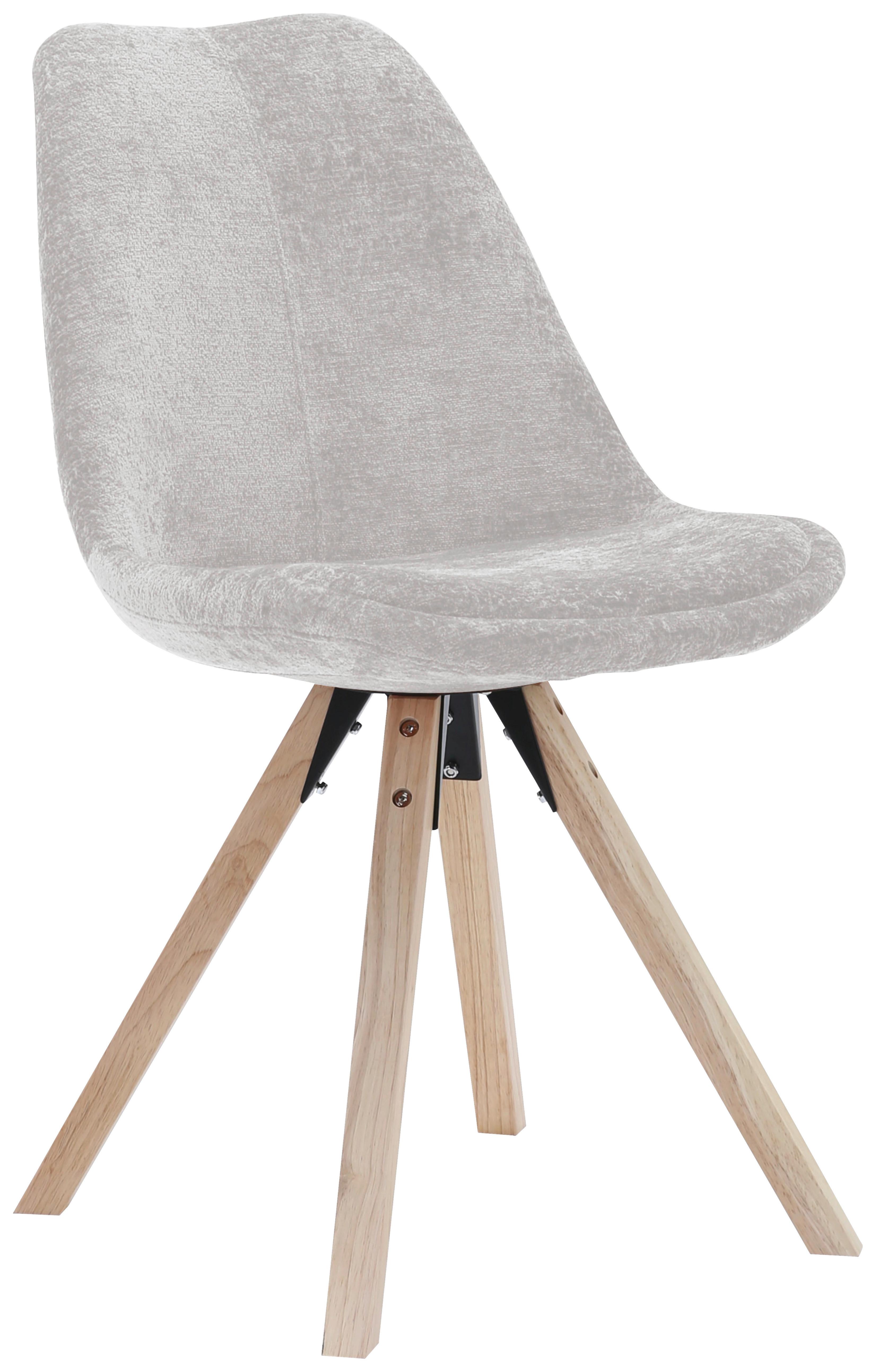 Židle Lilly 2 béžová látka - přírodní barvy/béžová, Moderní, dřevo/textil (49/85/57cm) - Mömax