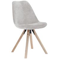 Židle Lilly 2 béžová látka - přírodní barvy/béžová, Moderní, dřevo/textil (49/85/57cm) - Mömax