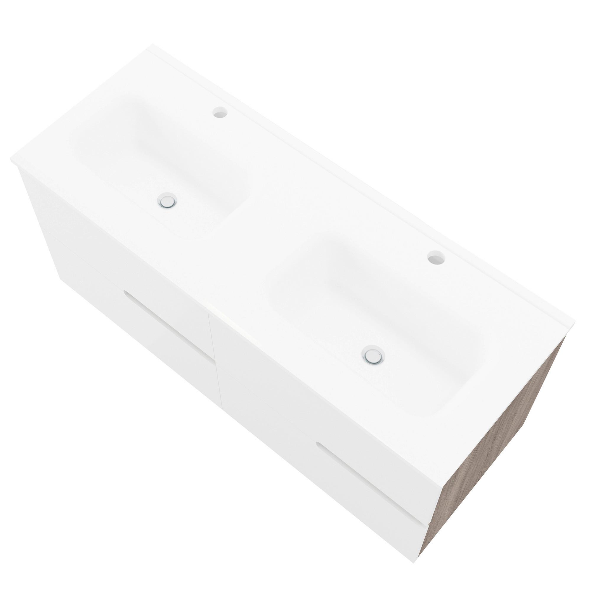 Fürdőszoba Blokk Eva - Konventionell, faalapú anyag (120/53/45cm)