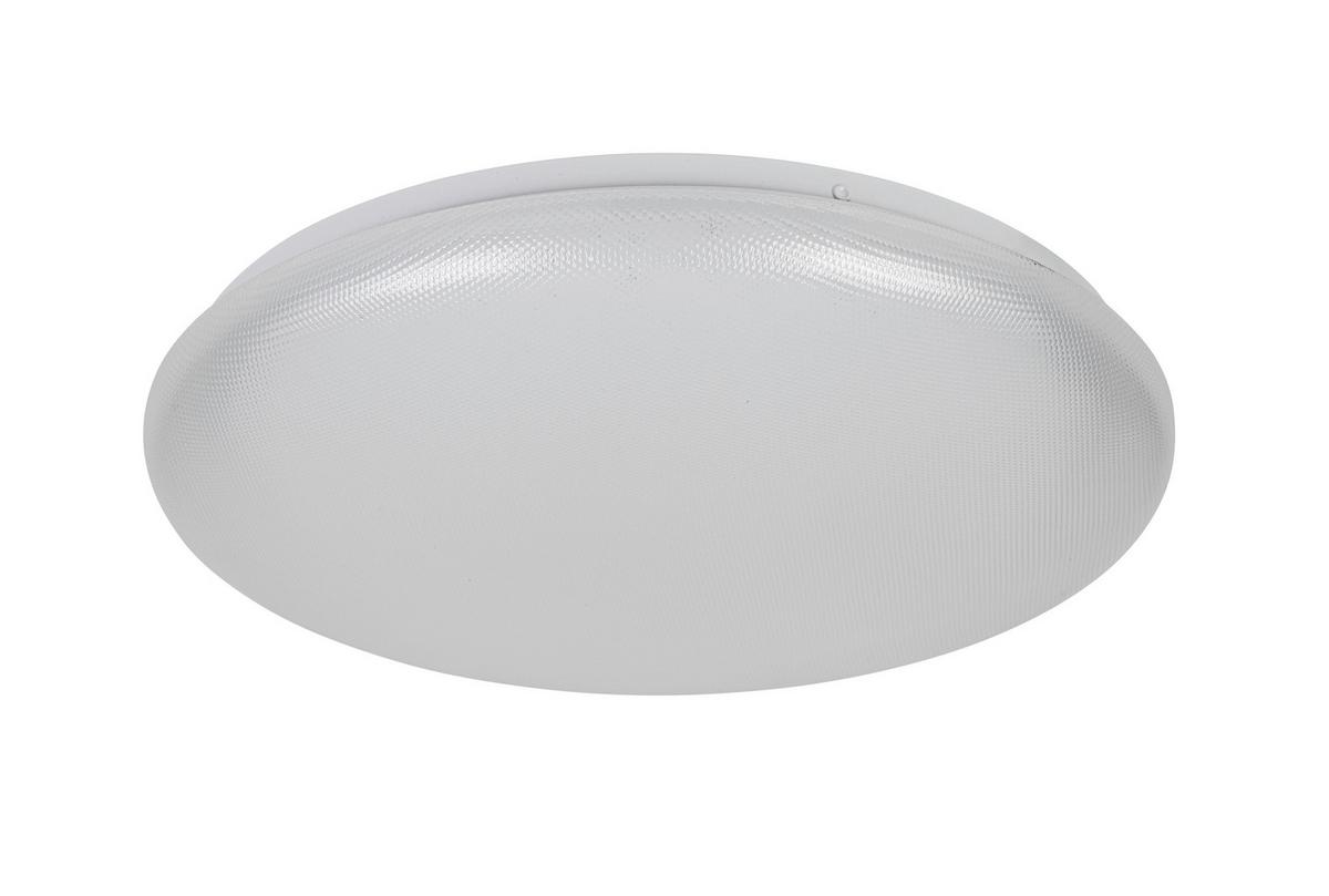 Led-deckenleuchte Natalie - Weiß, KONVENTIONELL, Kunststoff/Metall (38/8cm) - Luca Bessoni