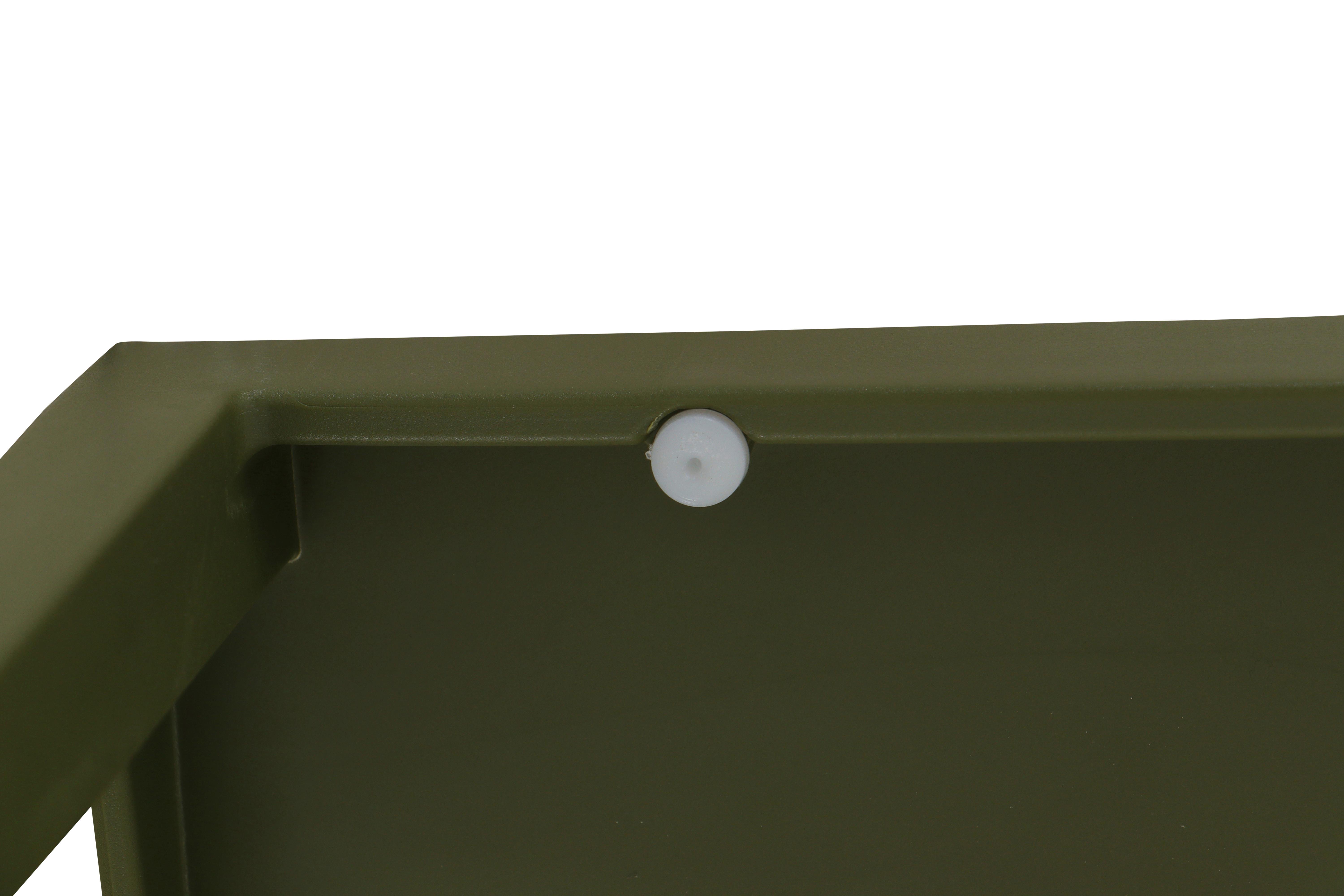 Gartengarnitur T20212 - Anthrazit/Grün, Basics, Holzwerkstoff/Kunststoff (80/80/80cm) - Siena Garden