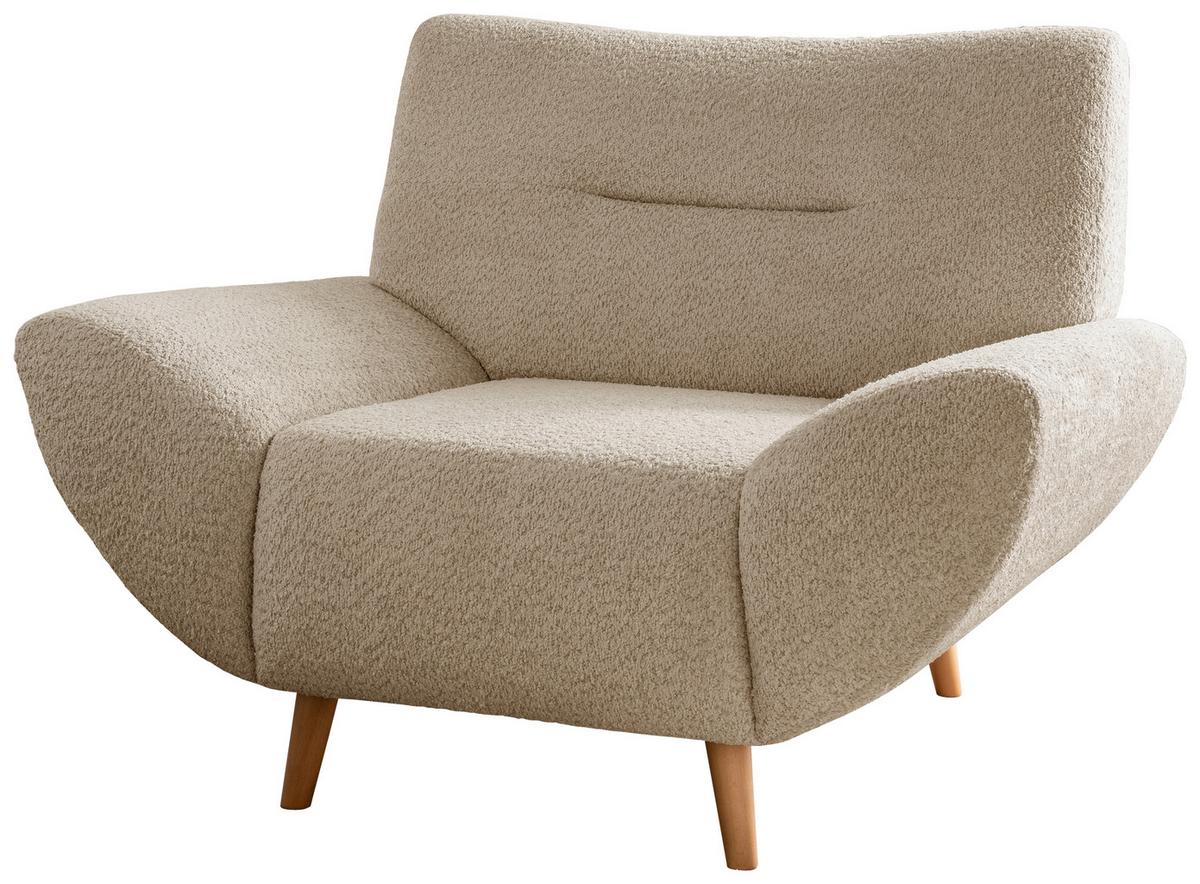 Sessel Drago, Beige B: 111 Cm - Wildeiche/Beige, KONVENTIONELL, Textil (111/81/90cm) - MID.YOU