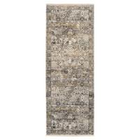 Teppich Läufer Grau/goldfarben Toulon 80x300 Cm - Goldfarben/Grau, LIFESTYLE, Textil (80/300cm) - Dieter Knoll