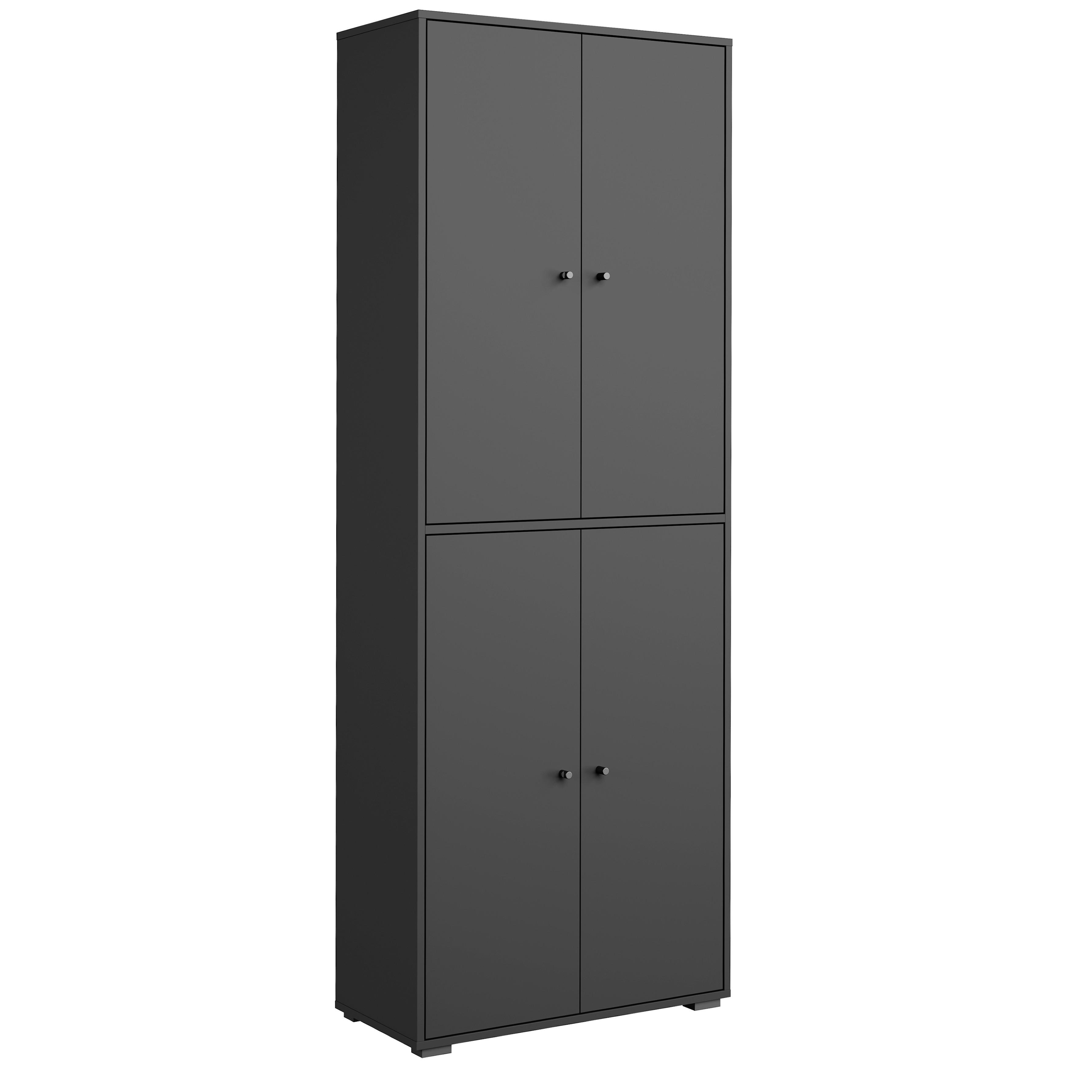 BOTNÍK DINO 023 - černá, Basics, kov/kompozitní dřevo (70/190/33cm) - P & B