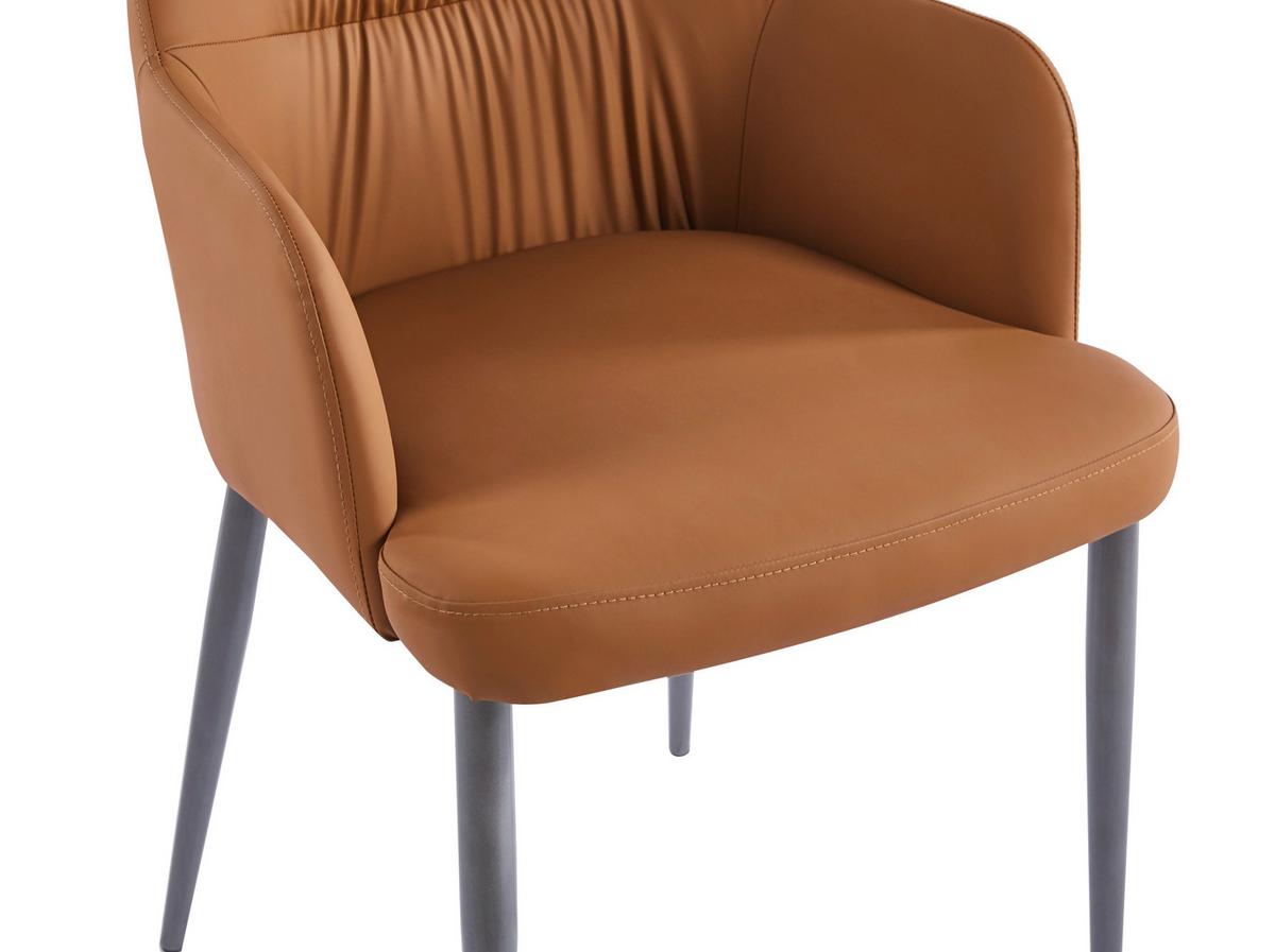 SADA STOLIČIEK S PODRÚČKAMI MERIT - svetlohnedá/čierna, Modern, kov/textil (55/88/64cm) - MID.YOU