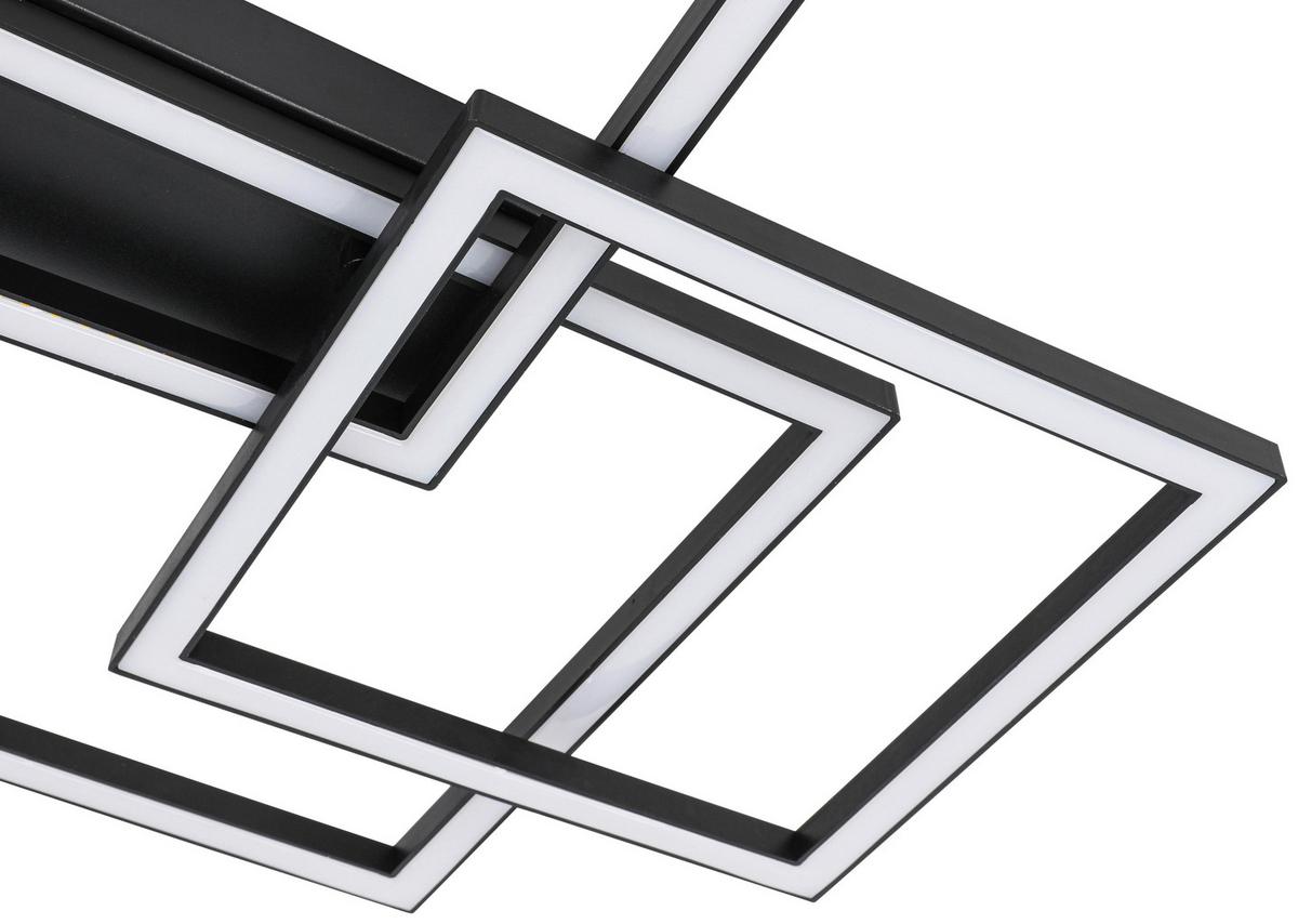 Stropné LED svietidlo Timre TIMRE - čierna, Modern, kov/plast (45,3/43,5/7,3cm) - Mömax