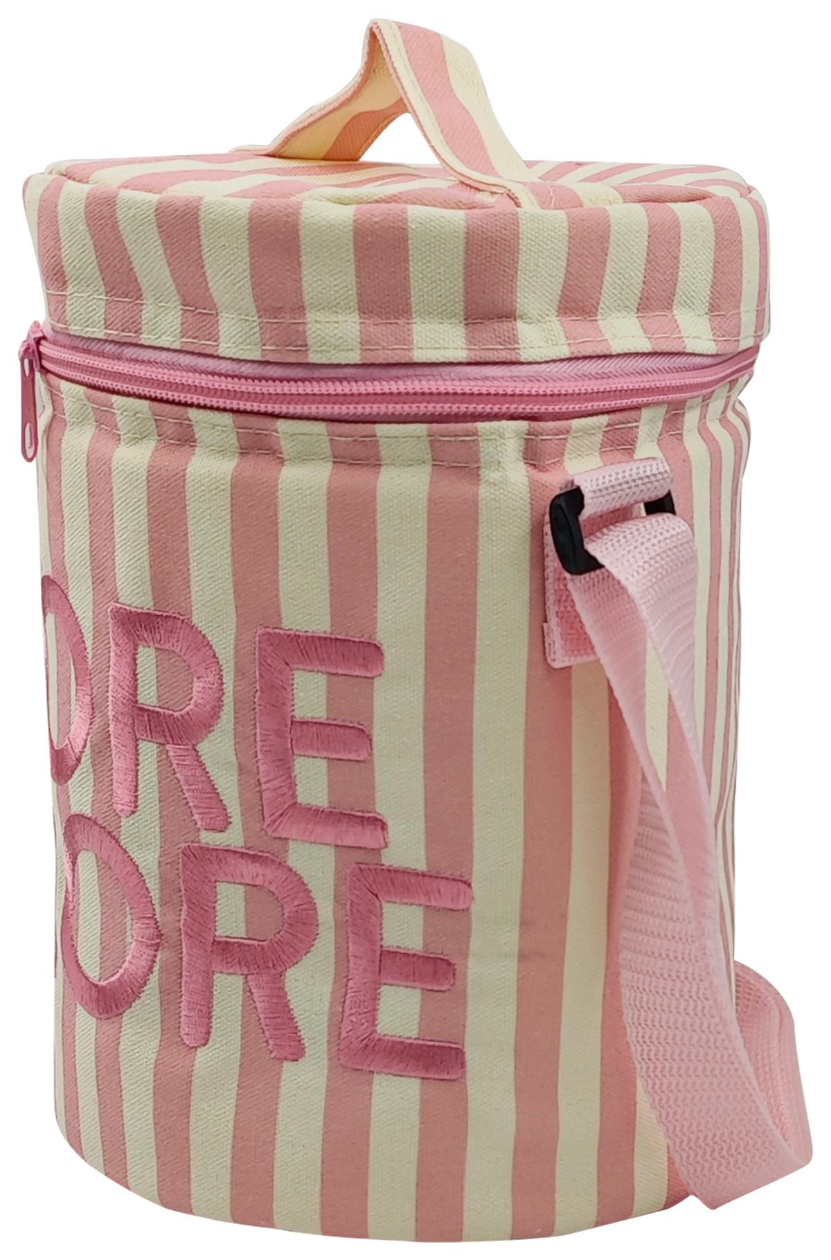 Chladící taška MORE AMORE - bílá/růžová, Konvenční, kov/textil (17/24/17cm) - Mömax