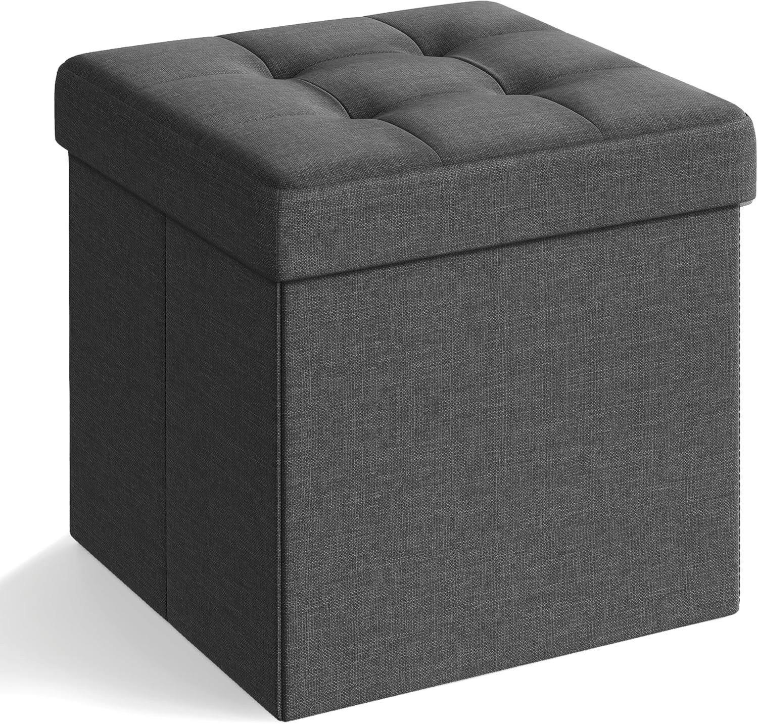 Sitzbox Grau B: 38 Cm - Grau, Basics, Holzwerkstoff/Textil (38/38/38cm)