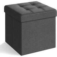 Sitzbox Grau B: 38 Cm - Grau, Basics, Holzwerkstoff/Textil (38/38/38cm)