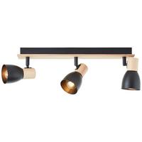 Strahler 99712/76 Daintree - Schwarz/Naturfarben, Basics, Holz/Metall (47/7cm) - Brilliant