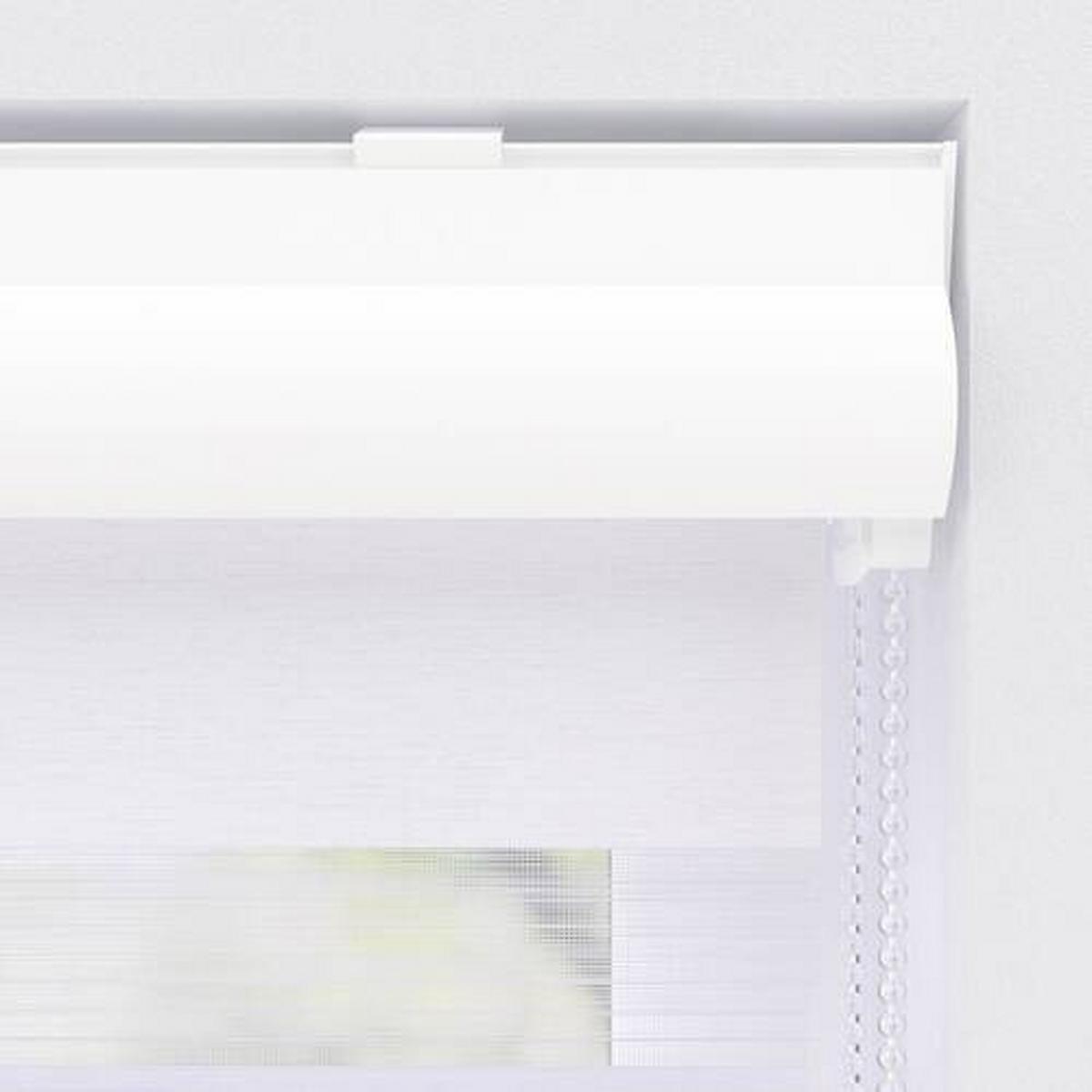 Doppelrollo Doppel-Rollo K. 28mm Tl - Weiß, KONVENTIONELL, Textil (85/175cm)