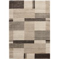 Teppich Läufer Braun/Beige Palazzo Bloc 80x300 cm - Beige/Braun, KONVENTIONELL, Textil (80/300cm) - Novel