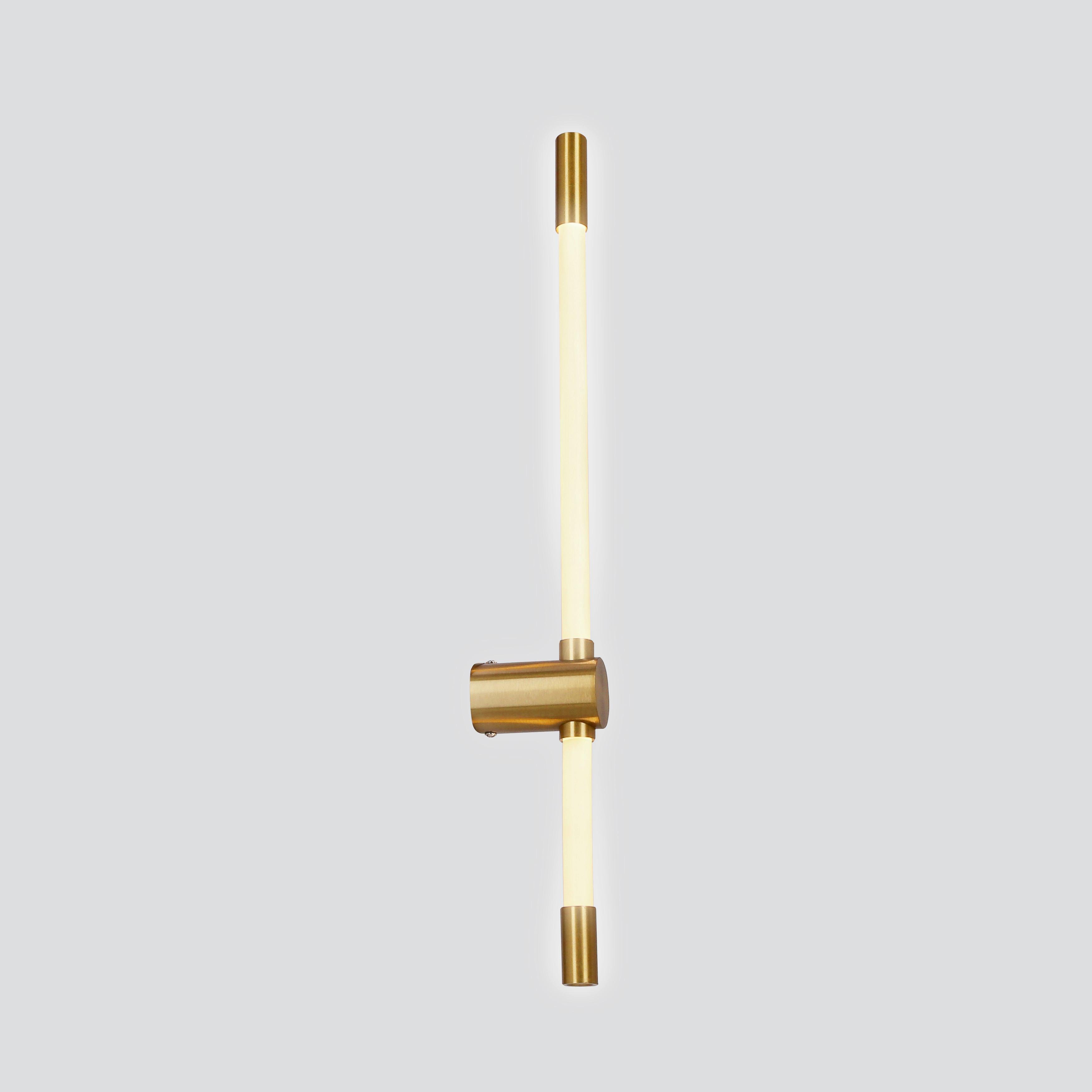 LED-Wandleuchte 21-35721 Batuta 2 - Messingfarben/Weiß, KONVENTIONELL, Kunststoff/Metall (60.5/9/5cm)