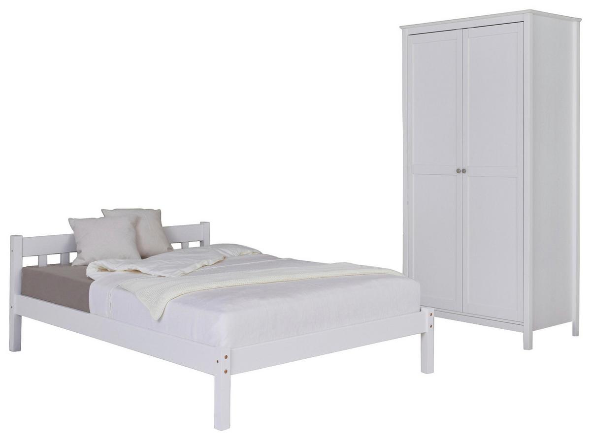 Einzelzimmer Vilmar Chilly Weiß 2-teilig - Weiß, MODERN, Holz - MID.YOU