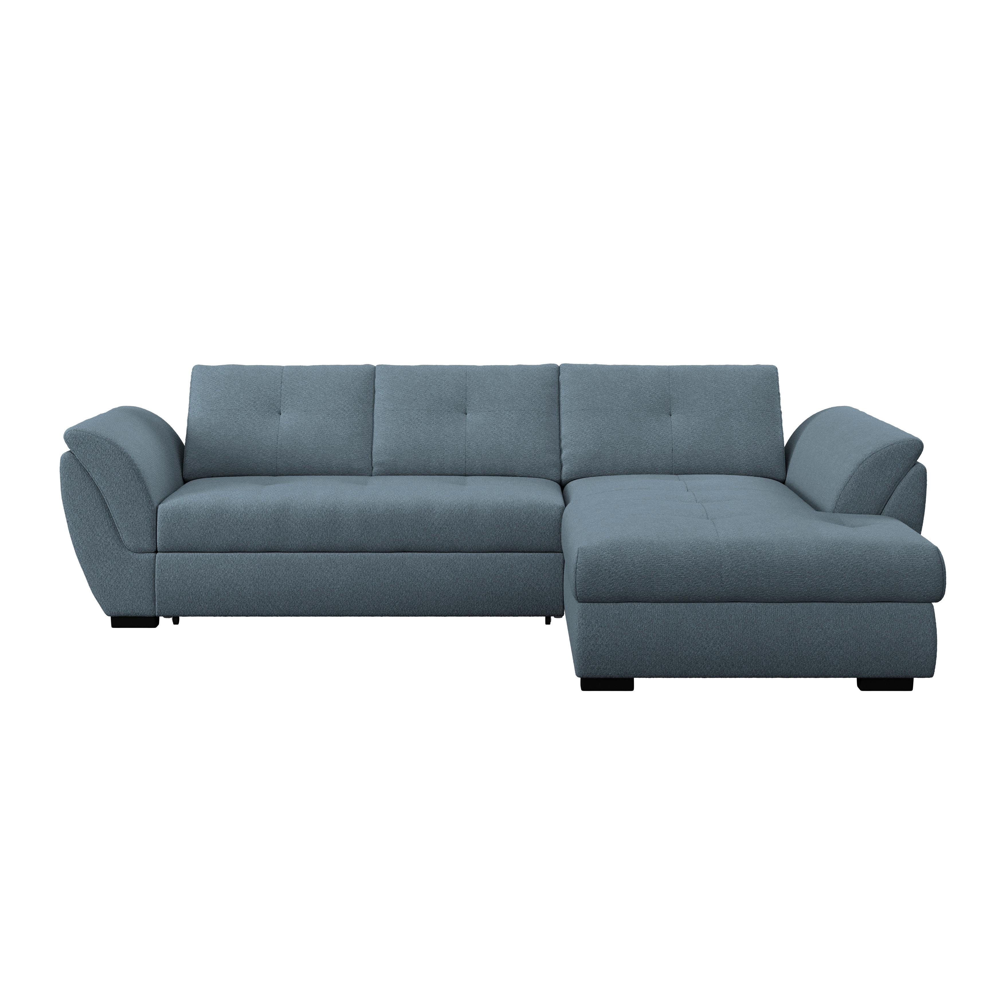 Ecksofa Berisso new blau, 278x187 cm