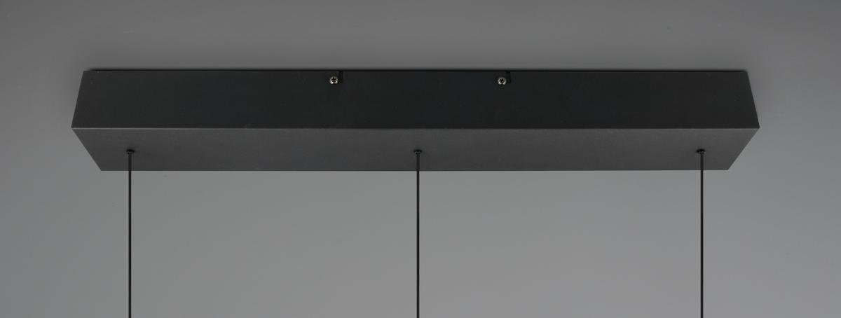 ZÁVĚSNÉ LED SVÍTIDLO SESTINE - černá, Moderní, kov/plast (60/9/150cm) - Mömax