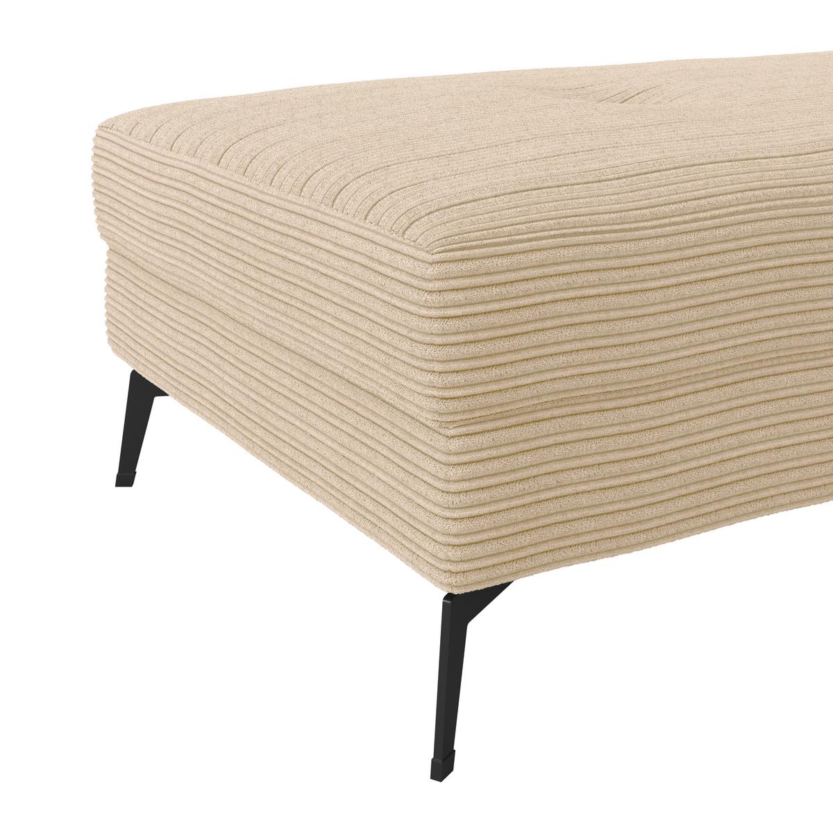 Hocker Zero Creme 140x80 cm - Creme, Trend, Textil (140/80cm)