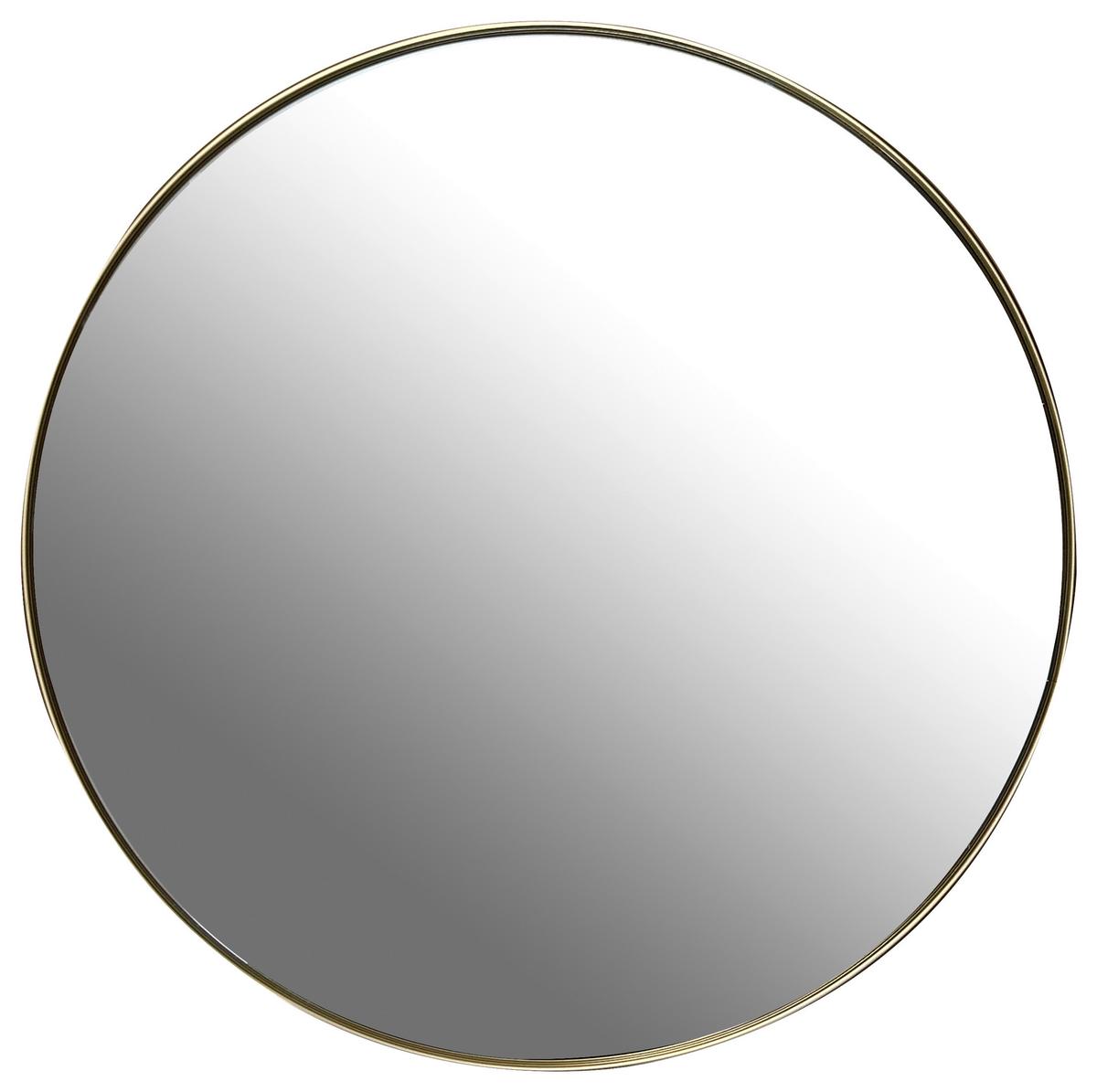 Zrkadlo P: 50cm - zlatá, Modern, kov/sklo (50/50/1,5cm)