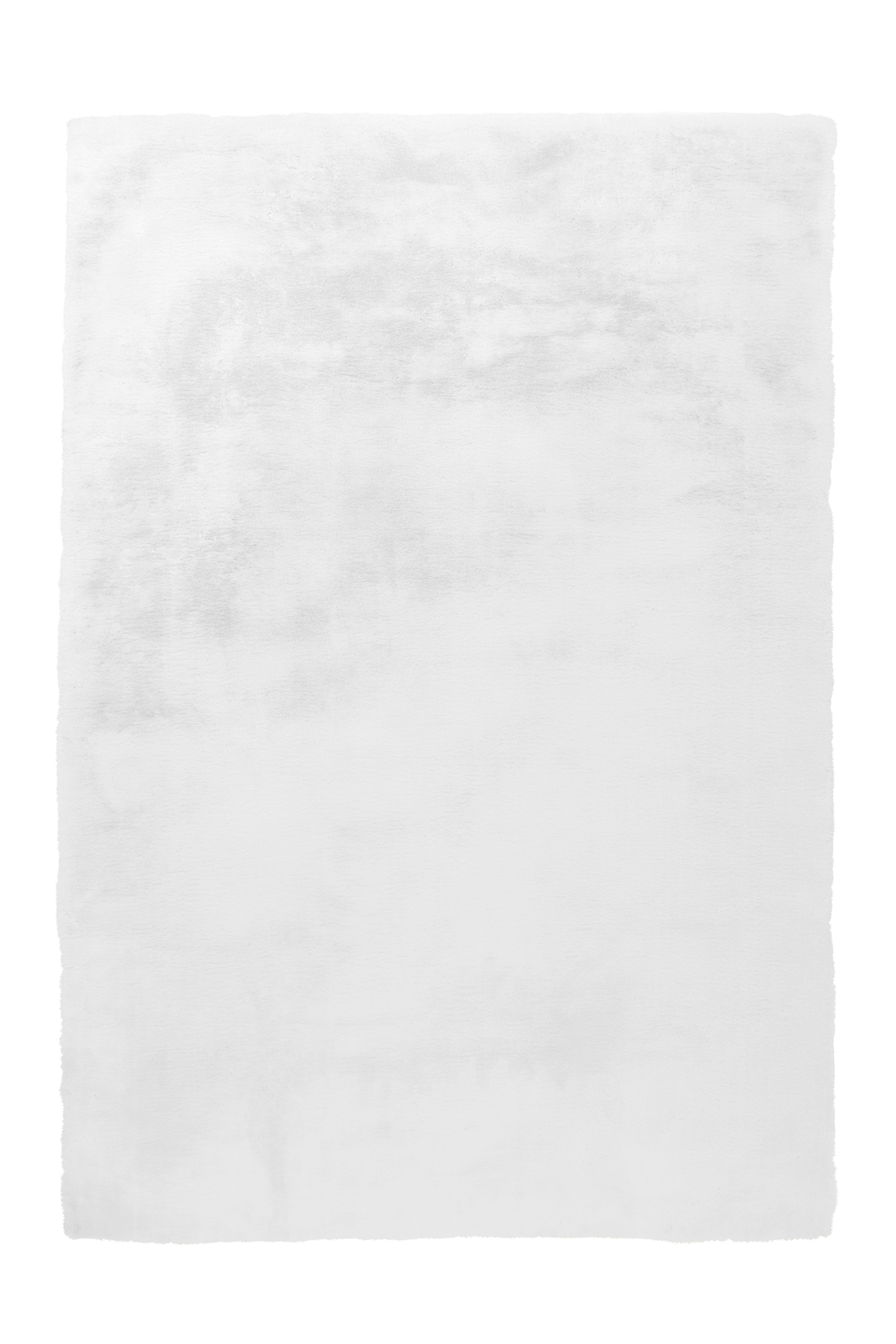 Hochflorteppich Weiß Rabbit 160x230 cm - Weiß, Trend, Textil (160/230cm) - Kayoom