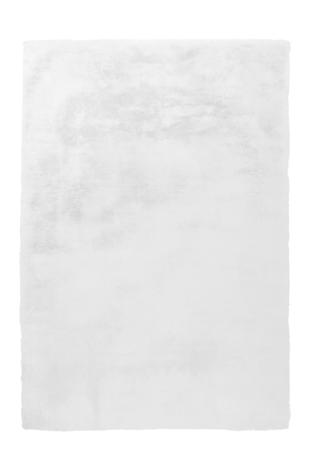 Hochflorteppich Weiß Rabbit 80x150 cm - Weiß, Trend, Textil (80/150cm) - Kayoom