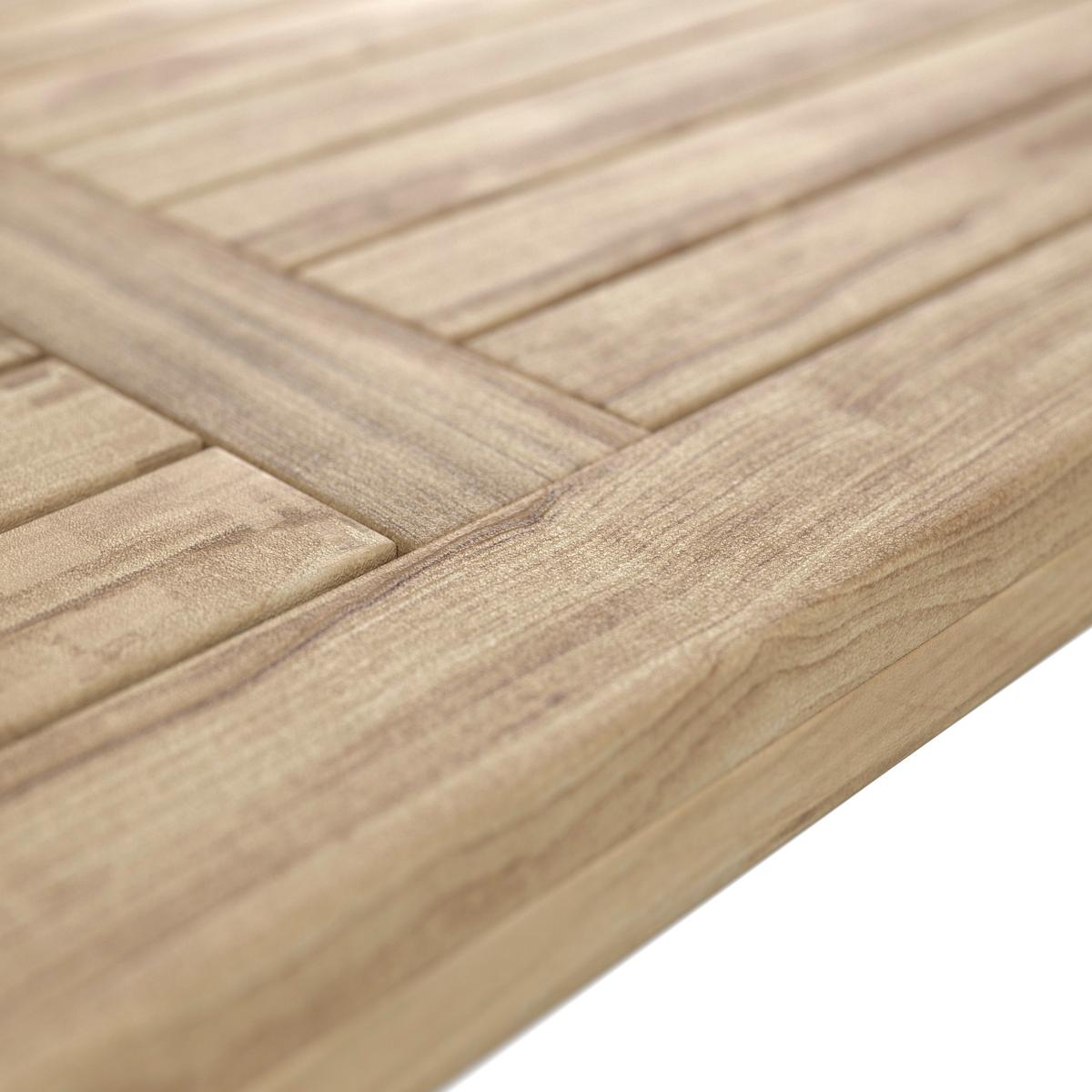 ZÁHRADNÁ SÚPRAVA SIMONE - farba akácie/svetlosivá, Modern, drevo/textil - Bessagi Garden