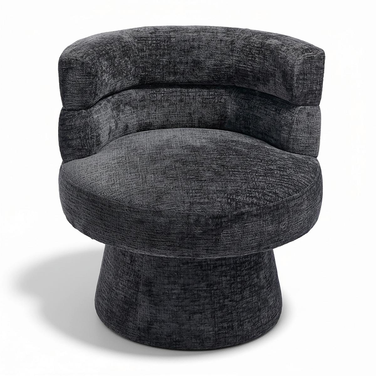 STOLIČKA JULINA - čierna, Modern, drevo/textil (71/74/72cm) - Bessagi Home