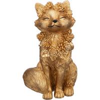 Dekofuchs Alissa - Goldfarben, KONVENTIONELL, Kunststoff (14/13,5/24cm) - Luca Bessoni