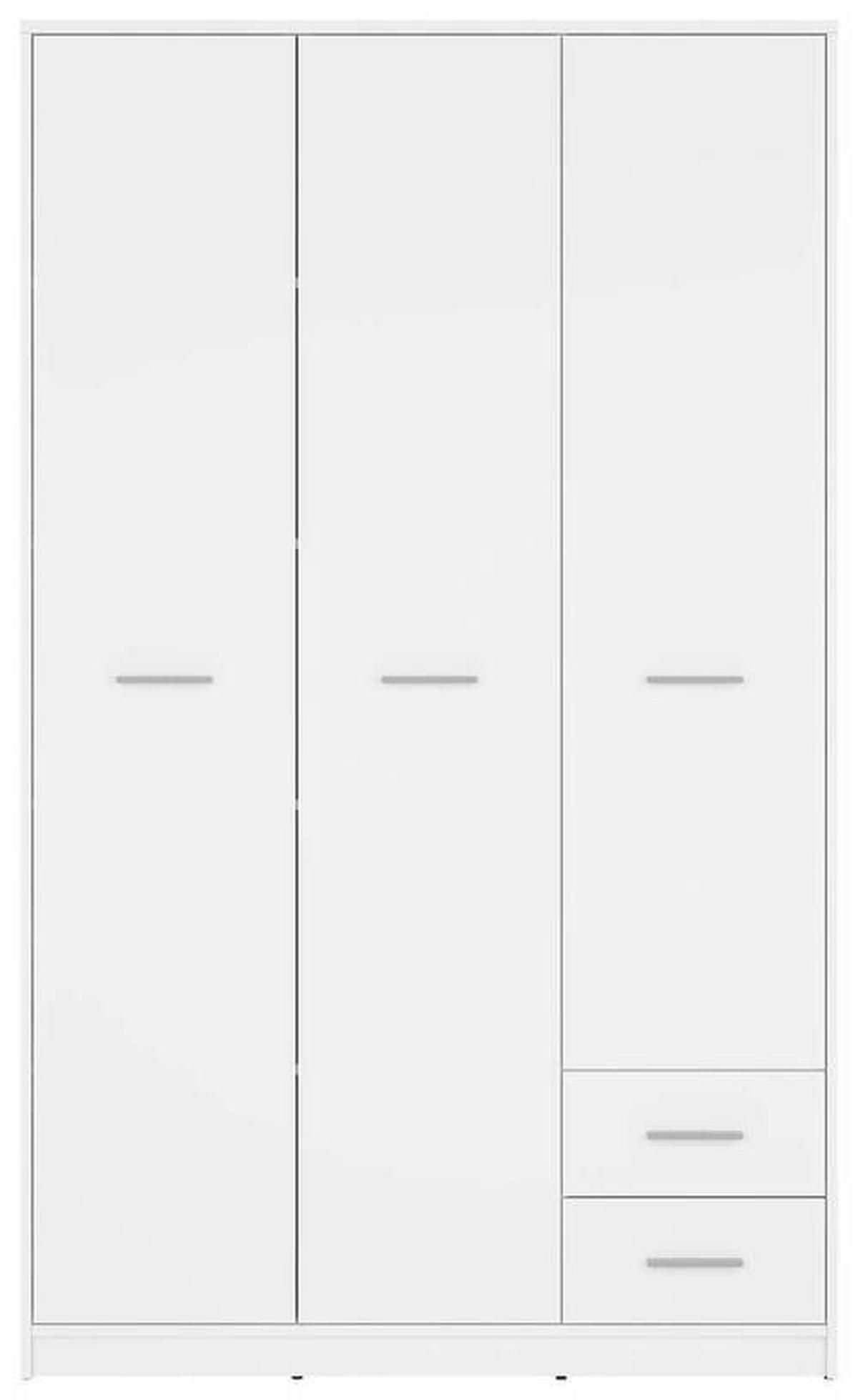 Drehtürenschrank Nepo Plus - Weiß, MODERN, Holzwerkstoff (118,5/197/54,5cm) - MID.YOU