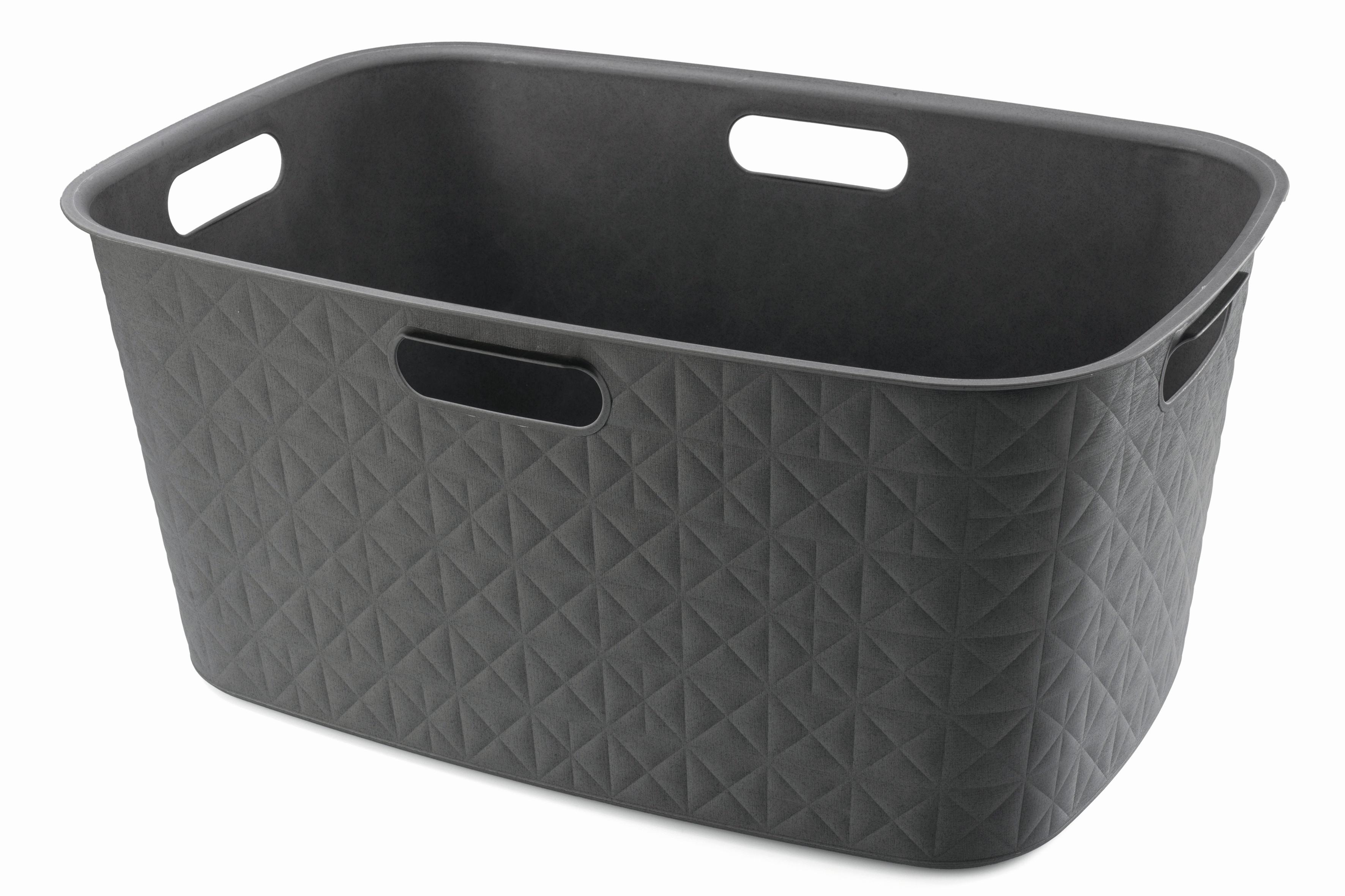 Kôš na bielizeň 46 L - tmavosivá, Basics, plast (39,7/27,4/59,4cm) - Curver