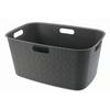 Kôš na bielizeň 46 L - tmavosivá, Basics, plast (39,7/27,4/59,4cm) - Curver
