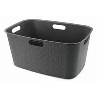 Kôš na bielizeň 46 L - tmavosivá, Basics, plast (39,7/27,4/59,4cm) - Curver