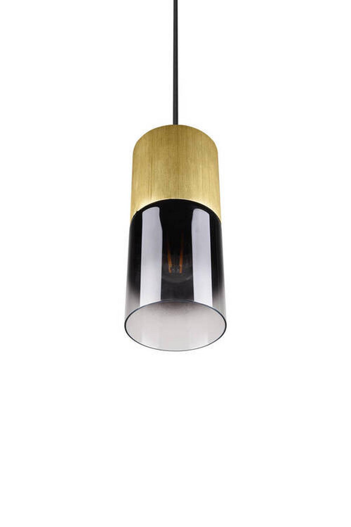 Hängeleuchte 310600154 Robin - Anthrazit/Messingfarben, Design, Glas/Metall (10/150cm) - Trio Leuchten
